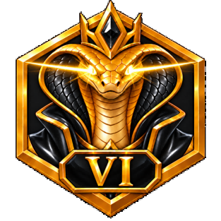 Apex Cobra golden and purple rank medal